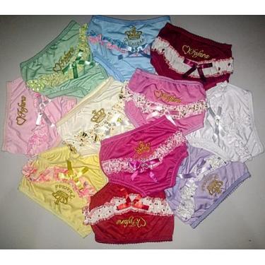 Imagem de Kit Calcinha Bunda Rica Para Bebê Luxo Menina 03 á 06 Meses com 5/10 P