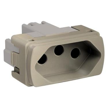 Imagem de Módulo Miluz Tomada 20A 250V Dourado Schneider, Dourado