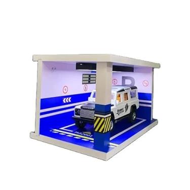 Imagem de Diorama Expositor Garagem Cenário Para Miniatura Escala 1/32 Com Iluminação Led (Park-2)