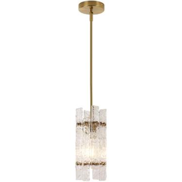 Imagem de KELUOLY Luminária Pendente Moderna De Cristal Dourado Para Ilha De Cozinha, Mini Lustre De Vidro Com Efeito Cascata, Luminária Pendente Quadrada Ajustável E26 Para Sala De Jantar E Quarto (Pacote C