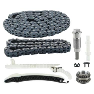 Imagem de Carbhub A2700501147 Engrenagem de eixo de cames de corrente de distribuição compatível com Mercedes Benz CLA CLS GLA GLC GLK SLK A220 A45 A160 A180 A200 A250 B200 B220 C180 C200 C350 E200 E200 250 mm