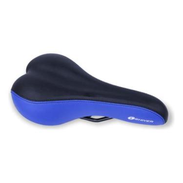 Imagem de Selim Banco Mtb Shiver material sintético Bi-color Costurado (Azul e P