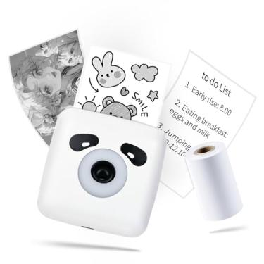 Imagem de LFPERT Impressora de adesivos, mini impressora TP6S, máquina portátil para fazer adesivos Bluetooth, impressoras térmicas de bolso sem tinta para fotos, gráficos de estudo, notas, diário, bricolage e