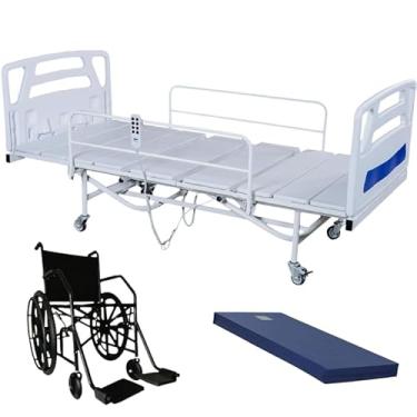 Imagem de Cama Solteiro Valência Motorizada 2 movimentos (Costas, Pernas) Acompanha Colchão D33 + Cadeira de rodas Manual