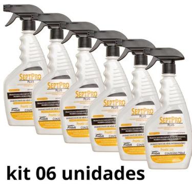 Imagem de Kit 06 - Desinf Hosp Septpro Spray 750ml Quaternário Amônio - Prolink