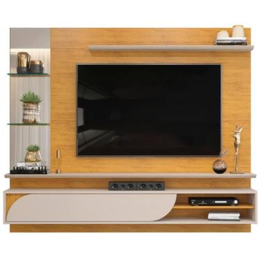 Imagem de Painel Suspenso Tv 60 Pol 180 cm Ravi Cedro Bali Dj Moveis