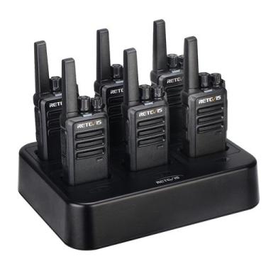 Imagem de Walkie Talkies Retevis RT68 recarregável, pacote com 6 carregadores