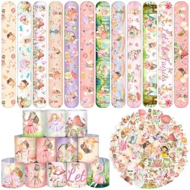 Imagem de YYMYMGJ 74 Lembrancinhas De Festa Fadas, 24 Pulseiras Tapa, 50 Adesivos, Decorações Aniversário, Suprimentos, Presentes Para O Primeiro Aniversário