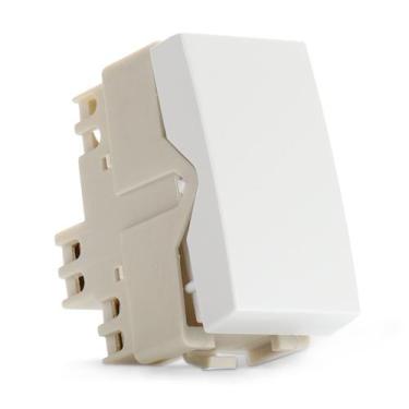 Imagem de Módulo Interruptor Simples 10a Branco Sleek Margirius, Branco