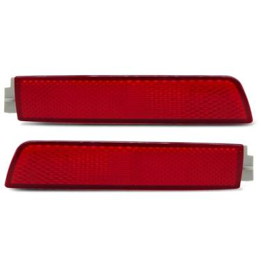 Imagem de Nakkaa Conjunto de refletores traseiros esquerdo e direito NI1185100 NI1184100 compatível com Sentra FX35 FX50 2013 2014 2015 2016 2017 2018 265605C000 265655C000