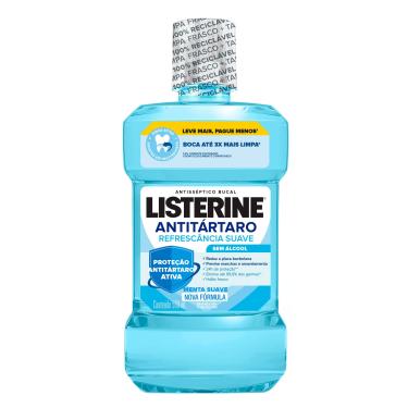 Imagem de Antisséptico Bucal Listerine Refrescância Suave Sem Álcool 500ml