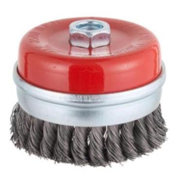 Imagem de Escova de Aço Torcido Tipo Copo 7cm - Bauker