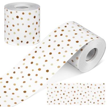 Imagem de Bulletin Board Borders Zonon Black White Polka Dots 65 pés