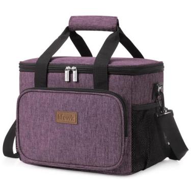 Imagem de Lancheira Lifewit Large Isolated Lancheira Refrigeradora 15L Roxa
