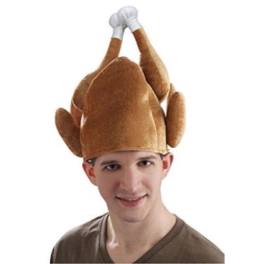 Imagem de Forum Novelties Chapéu masculino de peru assado, marrom, tamanho único