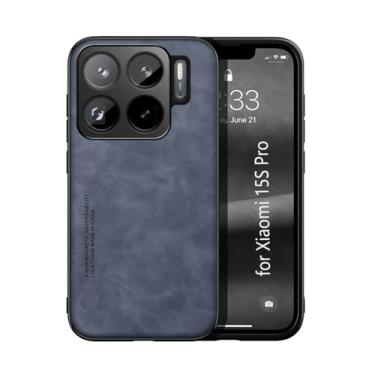 Imagem de Kepuch Silklike Capa para Xiaomi 15S Pro - Case Placa de Metal Embutida - Azul