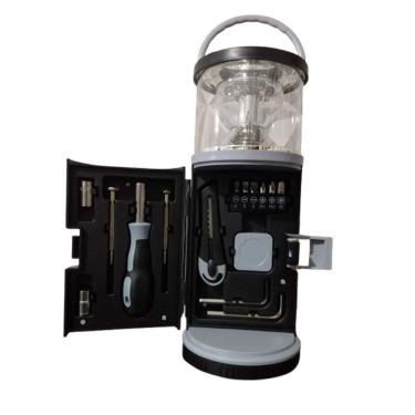 Imagem de Lanterna Lampião Kit Ferramentas 15 Peças El-1705 Eletromex