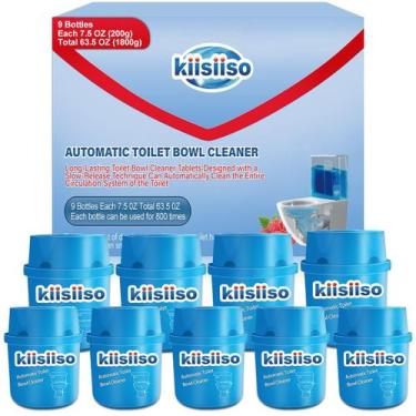 Imagem de Limpador de vasos sanitários KIISIISO Blue Tablets 1.88L 9 garrafas