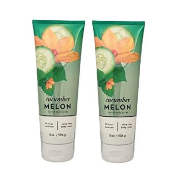 Imagem de Bath and Body Works Pepino Melão Pacote com 2 Ultra Shea Creme Corporal 227 g (Pepino Melão)