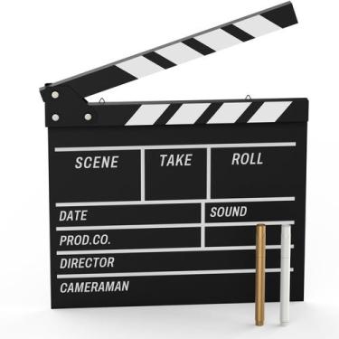 Imagem de Tábua de madeira GREAT&LUCKY Hollywood Wooden-Clapper Board