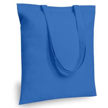 Imagem de Sacolas reutilizáveis TopDesign Ocean Blue Cotton 5 onças 45 x 40 cm, 