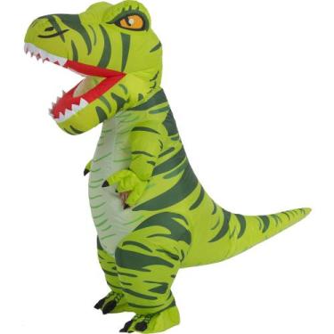 Imagem de Traje de dinossauro RQUXMT inflável Trex para adultos de Halloween