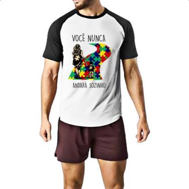 Imagem de Camiseta Raglan Autismo Voce nunca andara sozinho Mae - Alearts, GG