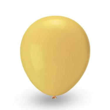 Imagem de Balao Liso 16 Amarelo C/12 Pic Pic