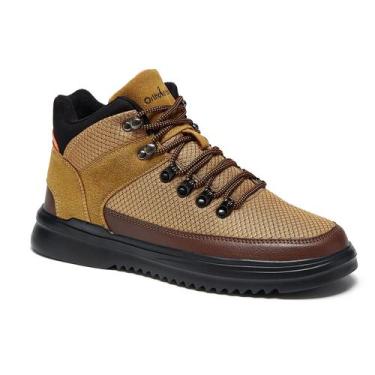 Imagem de Tênis OrthocomFoot Hiker Plantar Fasciitis High Arch Brown