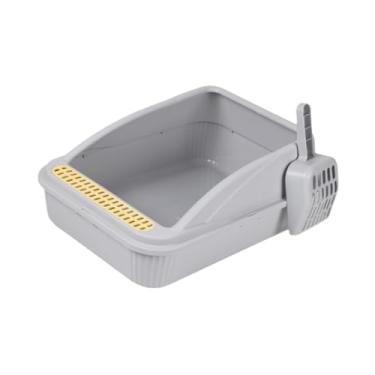 Imagem de IEUDNS Caixa de areia para gatos, banheiro para gatinhos, com laterais altas, para viagem, comadre removível, bandeja de areia para animais de estimação, 40.5 Cm X 31 Cm X 17