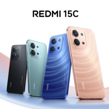 Imagem de Smartphone Redemi 15C Midnight Black - 128GB, 4GB RAM, Helio G85, Tela