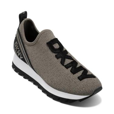 Imagem de DKNY Sandália feminina de salto Nardin Mule com detalhe de cinto, Cinza, 38