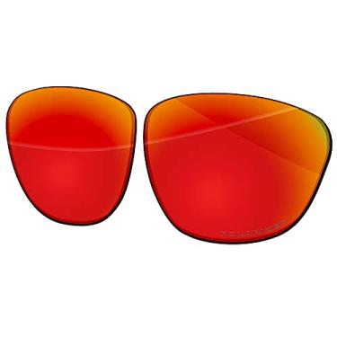 Imagem de Ensky Lentes de reposição HardyShield para óculos de sol Oakley Frogskins OO9013, Vermelho escarlate - polarizado estampado, Frogskins