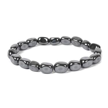 Imagem de Justinstones Pulseiras elásticas de pedras preciosas naturais de cristal curativo de 8 mm de forma livre com contas de seixos Reiki Yoga Ansiedade 16,5 cm, Cristal Pedra preciosa, Quartzo