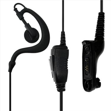 Imagem de MONICONA Fone de ouvido APX900 XPR7350 com microfone compatível com rádios Motorola XPR7580e XPR6350 APX6000 APX7000 APX8000 XPR7550 XPR7550e, fone de ouvido em forma G com microfone PTT e clipe