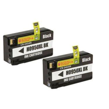 Imagem de 2 Cartuchos de Tinta 950xl 8100 8600w 8620 8610 251dw Black - Strom, B