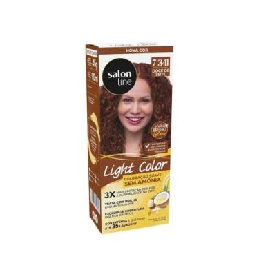 Imagem de Tintura Light Color Profissional Salon Line 7.341 Doce de Leite