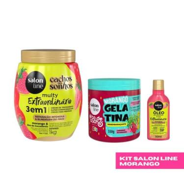 Imagem de Kit Salon Line Morango Gelatina, Óleo, Máscara