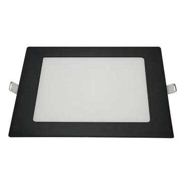 Imagem de 2X Painel Plafon De Led Quadrado Para Embutir 12W Preto Cor