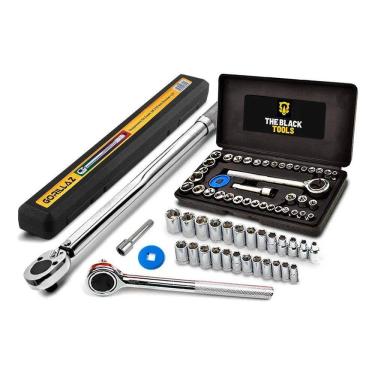 Imagem de 2X Torquímetro De Estalo 1/2 28-210Nm + 40 Peças