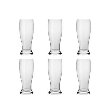 Imagem de JOGO COM 6 COPOS DIA A DIA PARA CERVEJA EM VIDRO 14,5cm - Dynasty