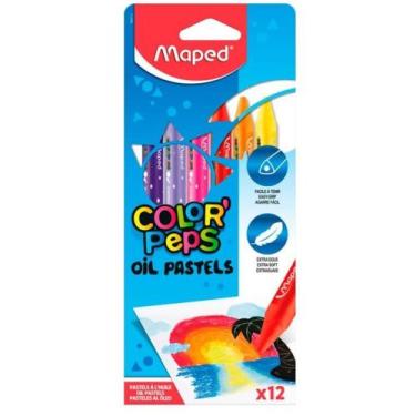 Imagem de Giz Pastel Oleoso Color Maped 12 Cores