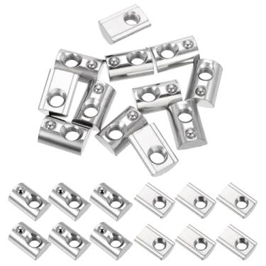 Imagem de PATIKIL M8 porcas de mola em rolo meio redondo, 12 peças, série 4545, porcas de mola de aço carbono para perfil de extrusão de alumínio de 10 mm, impressora 3D, ferramentas faça-você-mesmo, montagem