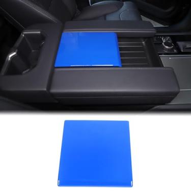 Imagem de Capa de caixa de armazenamento de apoio de braço de controle central de caminhão compatível com Toyota Tundra/Sequoia 2022-2023 Capa de apoio de braço interior tampa de descanso de braço caixa de armazenamento acessórios (alta configuração)