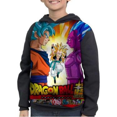 Imagem de Casaco Moletom Infantil Dragon Ball Super Gohan Goku - smoke, Preto, 2