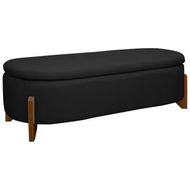 Imagem de Puff Baú Organizador de Sapatos Thor Para Cama King Size Bouclé