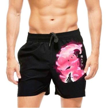 Imagem de Short Praia Shorts Banho Dragon Ball Majin Boo Kid Buu 777 - smoke, Pr