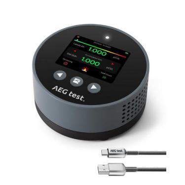 Imagem de Detector de radônio AEGTEST HOUND-1085 TFT LCD recarregável azul