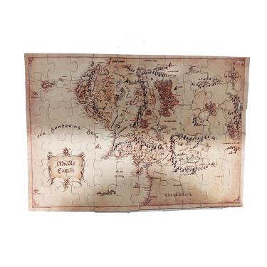 Imagem de Quebra-cabeça Puzzle Mapa Terra Média de 60 peças
