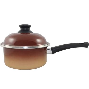 Imagem de Panela Esmaltada Ágata 1.3 litros Nr 18 Marrom- Ewel